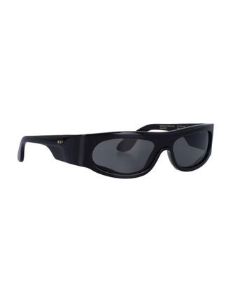 Retro Superfuture Pharoah Narrow Oval Frame Sunglasses