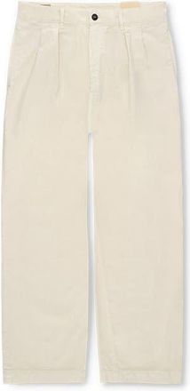 Fortela Newyork Cotton Pleated Trousers in Off White at Nordstrom, Size 34 Eu