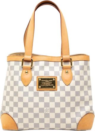Louis Vuitton Borsa tote Hampstead PM Damier Azur 2009 - Bianco