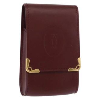 Cartier Pre-owned Accessories, female, Red, Size: ONE SIZE Pre-owned Vintage Cigarette Case
