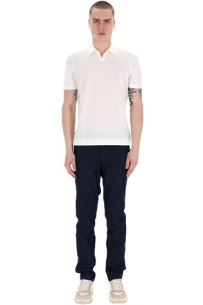 Drumohr Frosted Superlight Cotton Open Collar Polo