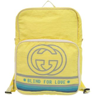 Gucci Yellow Nylon Backpack (Pre-Owned)