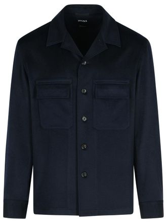 Ermenegildo Zegna Oasis Night Blue Cashmere Shirt