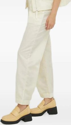 Lovechild Pantaloni dritti con vita elasticizzata - Toni neutri