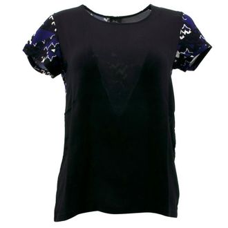 Daslu Black Silk Top Size S