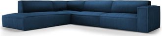 BLOOMINGLOFT 6-Sitzer Design Ecksofa Gaby Cordbezug links
