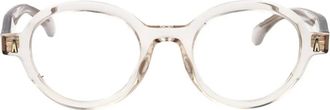 Moncler Occhiali ovali - Bianco