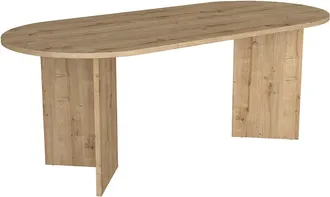 Vente-Unique Mesa de comedor 8 personas - Natural claro - TOPANIA