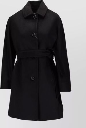 Max Mara belted coat long sleeves collared neck