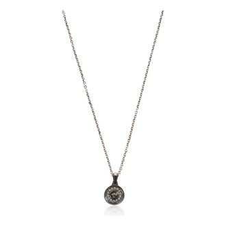 Versace Necklaces, female, Gray, Size: ONE SIZE Medusa Crystal Necklace