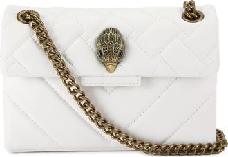 Kurt Geiger Kensington Leather Mini Crossbody Bag in White at Nordstrom