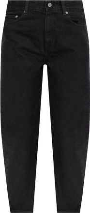 Ganni tapered-leg jeans - women - Cotton - 25/34 - Black