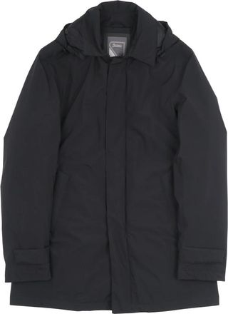 Herno Gladde donsjas met capuchon - Heren - Winterjassen - Zwart - XL - Leer - Jassen
