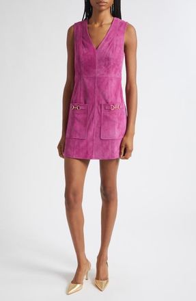 Ulla Johnson Sloane Suede Minidress in Iris at Nordstrom, Size 10