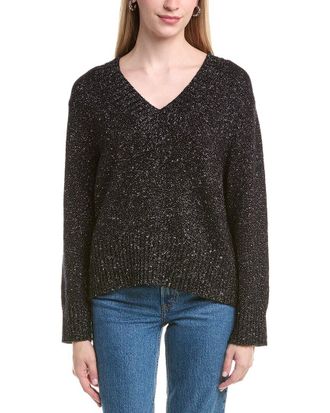 Autumn Cashmere Boxy V Wool & Cashmere-Blend Sweater