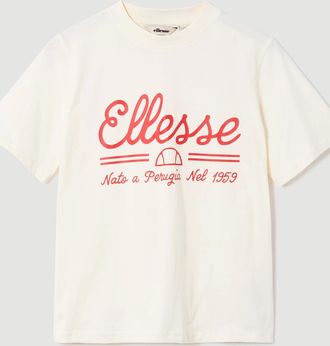 Ellesse Womens LAnse Tee - Off White - Cream - Size: 12