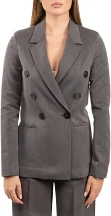 LuckyLu Chaqueta Estructurada - Jackets - Mujer - Gris - 2XS