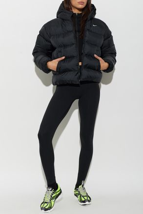 Nike Padded Hooded Jacket, Womens, Black