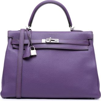 Herm&egrave;s Ultraviolet Togo Kelly II Retourne 35
