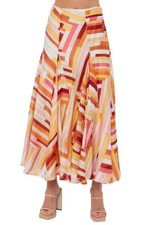 Ciebon Roese Maxi Skirt in Pink Multi at Nordstrom, Size X-Small