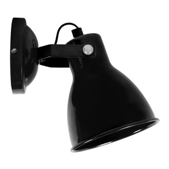 Tosel Aplique de pared metal Alt.175cm negro ;Pantalla: negro