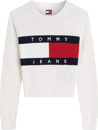 Tommy Jeans Donna, Maglie, Bianco, XS, new