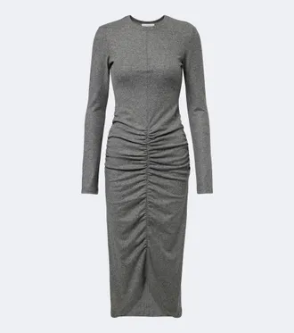 Isabel Marant Dyling ruched jersey midi dress