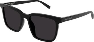 Saint Laurent SL 500 Zonnebrillen - Heren - Zonnebrillen - Zwart - 54 MM - Accessoires