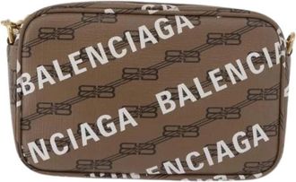 Balenciaga Pre-owned Plastic Cross Body Bag - Dames - Vintage Schoudertas - Beige - ONE Size - Vintage