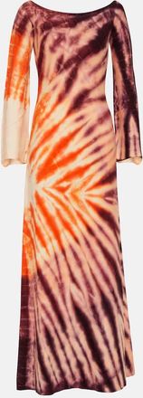 Gabriela Hearst Kells tie-dye off-shoulder maxi dress