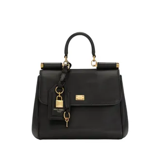 Dolce & Gabbana Medium My Sicily Structured Leather Handbag