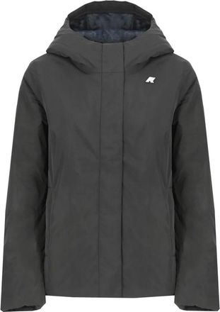 K-Way Zwarte Waterdichte Donsjas met Capuchon - Dames - Winterjassen - Zwart - M - Jassen