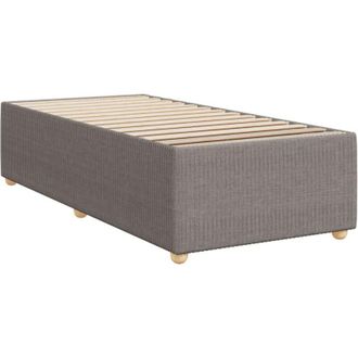 vidaXL Estructura De Cama Sin Colch&oacute;n Tela Gris Taupe 80x200 Cm Vidaxl