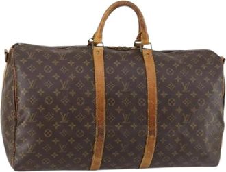 Louis Vuitton Pre-owned Weekend Bags, female, Brown, Size: ONE SIZE Pre-owned Canvas Travel Bag