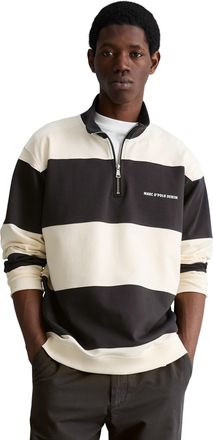 Marc O'Polo Denim Sweatshirt MARC OPOLO DENIM, Herren, Gr. XXL, schwarz_multi, Sweatware, Obermaterial: 100% Baumwolle, relaxed fit normal, Sweatshirts Sweatshirt, Troy