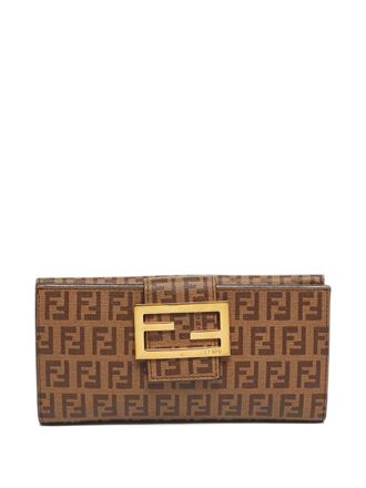Fendi The Forever Continental zuchinno-pattern wallet - Brown