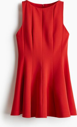 H&M Ausgestelltes Kleid - Red