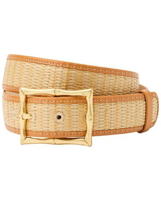 J.McLaughlin J. McLaughlin Ocean Drive Leather-Trim Belt