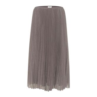 Soaked In Luxury Dames, Rokken, Grijs, Maat: XS Katoen