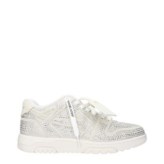 Off-white Beige Leather Low Top Mens Sneakers