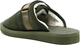 Suicoke Mens Zavo-Mab Mules Sandals Green Shoes > Loafers &