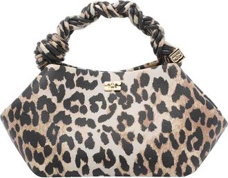 Ganni Small Leopard Bou Handbag