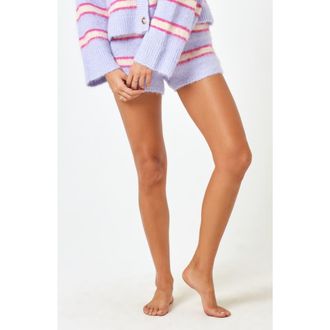 L*Space Montauk Cover-Up Shorts in Sandy Dune Stripe at Nordstrom Rack, Size X-Small