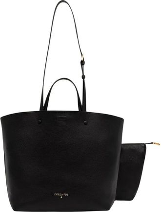 Patrizia Pepe (In) Complete Shopper - Dames - Shoppers - Zwart - ONE Size - Leer - Tassen