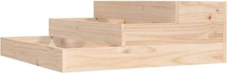 vidaXL Jardinera De Madera Maciza De Pino 78x78x27 Cm Vidaxl