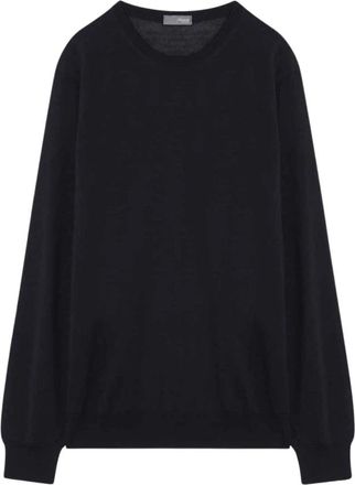 Drumohr Girocollo ML Rasato - Heren - Ronde hals truien - Blauw - XL - Truien & Vesten