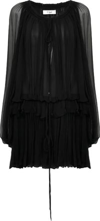 Chlo&eacute; Abito corto a maniche lunghe - Nero