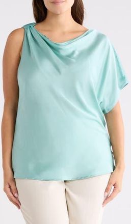 Renee C Asymmetric Satin Top in Seafoam at Nordstrom Rack, Size 3 X