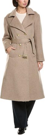 Cynthia Rowley Wool-Blend Trench Coat