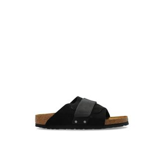 Birkenstock Sliders, female, Black, Size: 7 US Kyoto Regular Fit